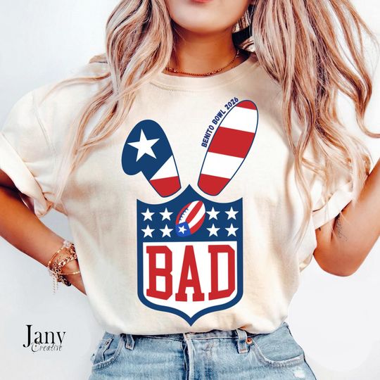 Discover Comfort Colors Benito Bowl TShirt, 2026 Super Football Shirt, Bad Game Day Bunny Shirt, Superbowl Puerto Rico Fan Tee