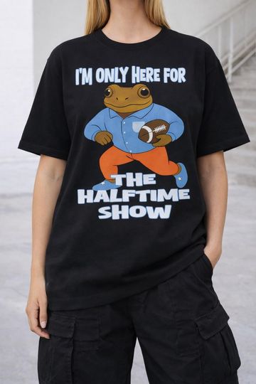 Discover I'm Only Here For The Halftime Show Tee, Benito Bowl 2026 Shirt, Puerto Rico Football Spirit Top, Big Game Concert Fan Gift, Hoodie, Sweater