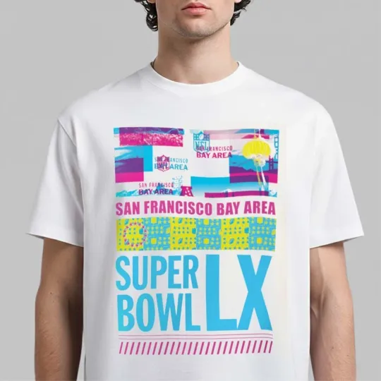 Discover Super Bowl LX San Francisco Bay Arena February 8 2026 Starter Bash T-shirt