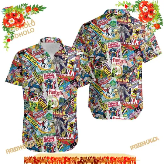 Discover I Like Superhero Comics Hawaiian Shirt