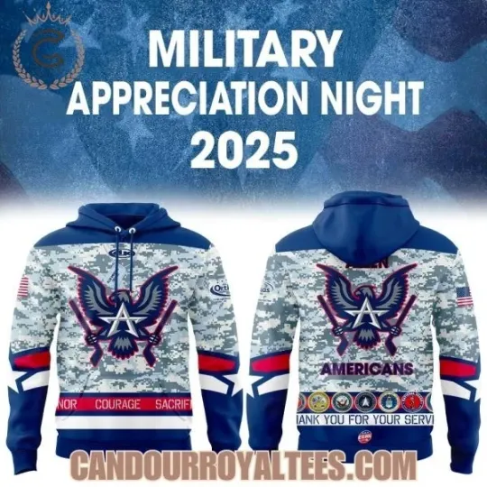 Discover Allen American x Military Appreciation Night Hoodie Unisex All Sizes