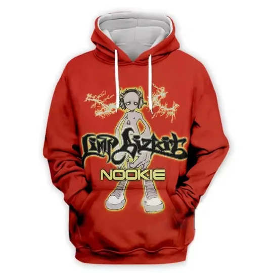 Discover Limp Bizkit Nookie Song Rock Band All Over Print Hoodie 3D Full Sizes XS-6XL