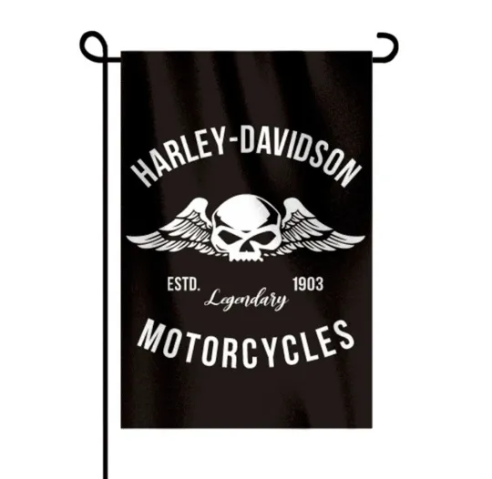 Haarleyy Davidson Garden Flag