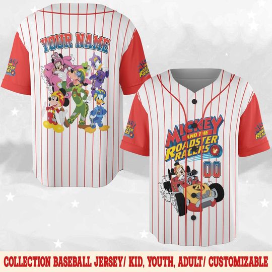 Discover Mickey and the Roadster Racers Jersey Shirt, Mickey and the Roadster Racers Baseball Jersey, Mickey Mouse Jersey, Magic Kingdom D2OE21