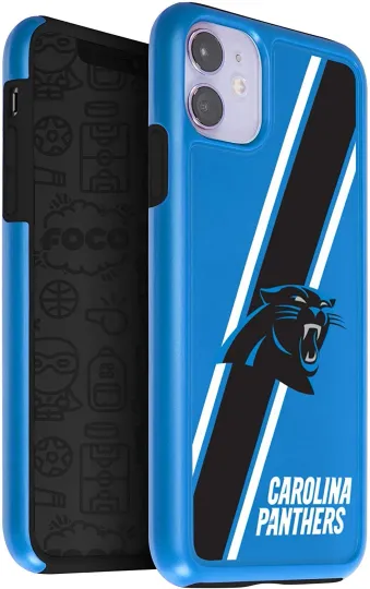 football Carolina Panthers&nbsp;Dual Hybrid Case for iPhone 11 & XR (6.1")