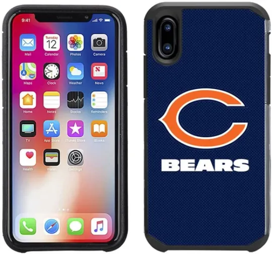 football Chicago Bears Textured Case for iPhone X & XS (5.8")