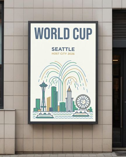 Discover World Cup 2026 Seattle Host City Poster