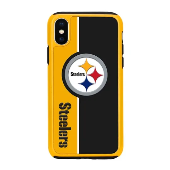 Discover football Pittsburgh Steeler Dual Hybrid Bold Case for iPhone X & XS (5.8")
