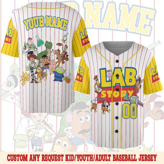 Discover Lab Week 2026 Toy Story Jersey, Funny Lab Tech Baseball Jersey, Medical Laboratory Appreciation Jersey
