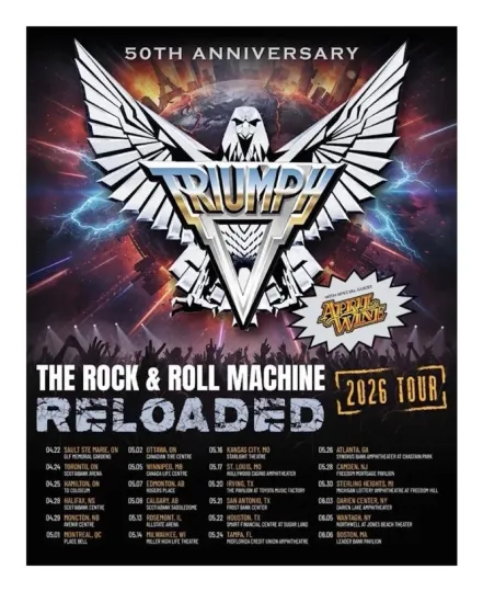 Discover Triumph Announces 2026 Reunion Tour Poster