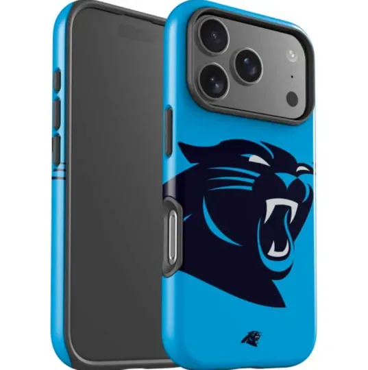 football Carolina Panthers Large Logo iPhone 13-17 Pro Max Impact Case