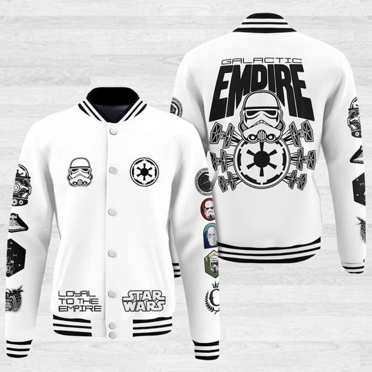 Stormtrooper Baseball Jacket, Disney Star Wars Jacket Men, Stormtrooper Racing Jacket