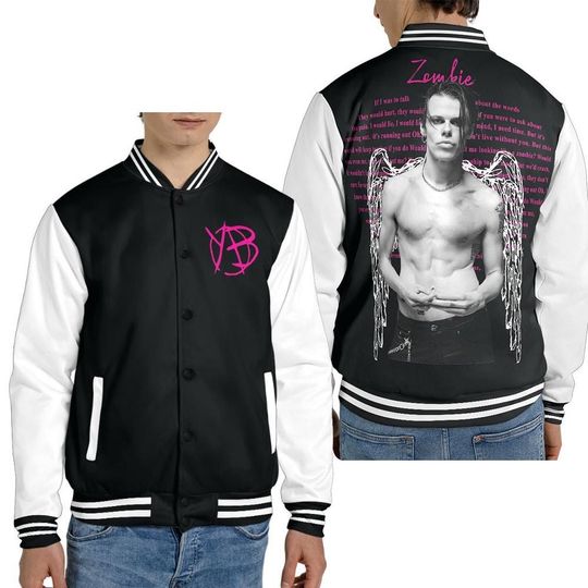 Discover Yungblud Printed Baseball Jacket Tracksuit for Men