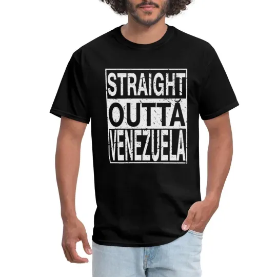 Discover Straight Outta Venezuela | Vanezuelan Pride Men's T-Shirt