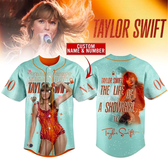 Discover Custom Taylorr Swifts Showgirl 2025 Baseball Jersey