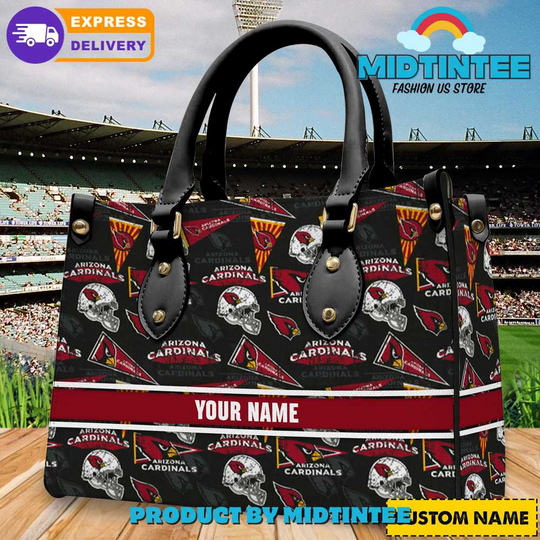 Arizonna Cardinals football Personalized Leather Handbag
