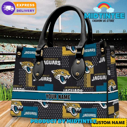 Discover Jacksonville Jaguars football Personalized Leather Handbag