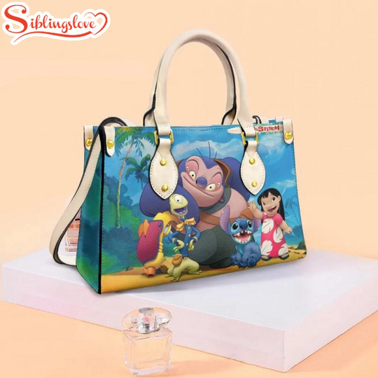 Discover Lilo Stitch And Friend Leather Handbag
