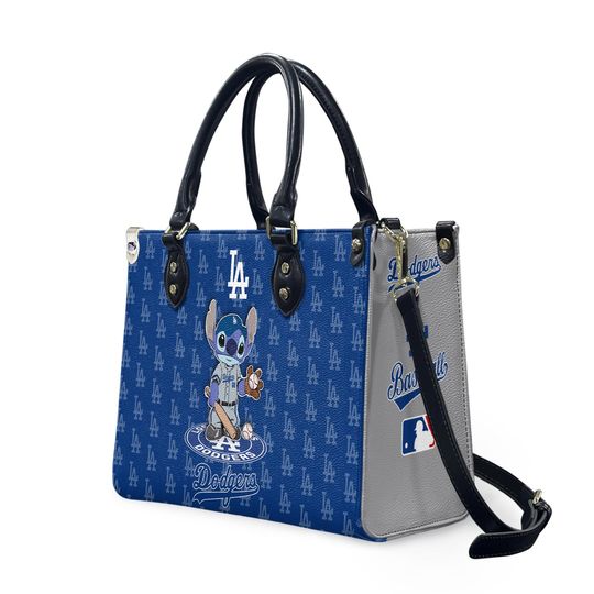 Los Angeles Team Dodgers Baseball New Cartoon Leather Bag, Football Leather Bag
