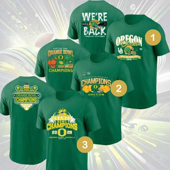Oregon Team Football 2026 Orange Bowl Champions Unisex Gift For Fans