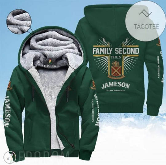 God First Family Second Then Jameson 3D Fleece Hoodie