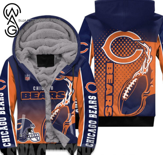 Discover Chicago Bears football Street Style Fleece Hoodie