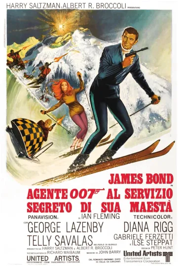On Her Majesty's Secret Service James Bond Movie Poster Italian Version