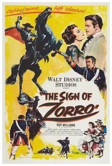 Discover The Sign of Zorro - 1958 - Vintage Movie Poster