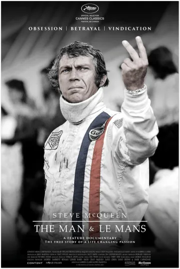 Discover Steve McQueen - Movie Poster - The Man and Le Mans - Vintage Racing Auto Posters