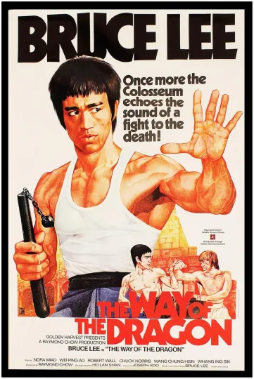 Way of the Dragon Bruce Lee Movie Poster US Release Vertical Premium Matte