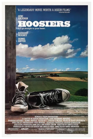 Hoosiers 1986 Vintage Sports Movie Poster
