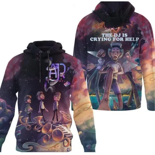 Discover new, 3d hoodie AJR Band The DJ Is Crying For Help Hoodie  AJR Band shirt US size