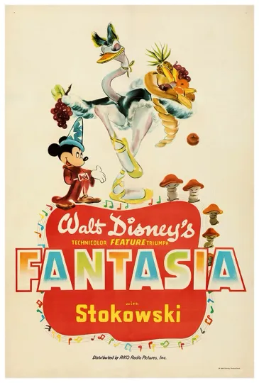 Discover Fantasia 1940 Disney Movie Poster US Release Vertical Premium Matte Poster