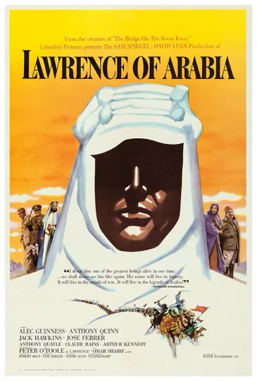 Discover Lawrence of Arabia Peter O'Toole Vertical Movie Poster