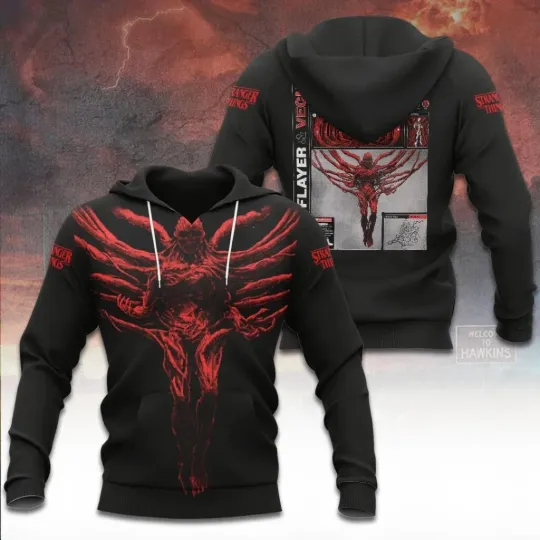 Discover Stranger Things 3D Apparel Hoodie