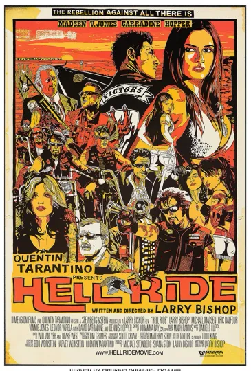 Discover Hell Ride Poster - Quentin Tarantino US Version - Movie Wall Art