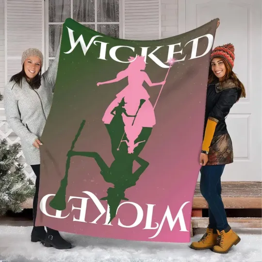 Discover Personalized Wicked Musical Blanket, Custom Name Wicked Fleece Blanket