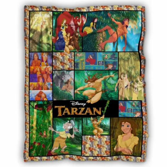 Discover Tarzan Blankets, Tarzan 3D And Jane Fleece Blanket