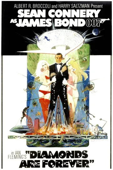 Diamonds Are Forever - James Bond Movie Poster - Sean Connery - Vertical Premium Matte Poster