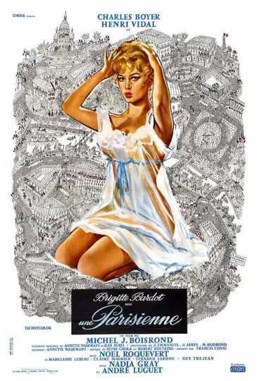 Discover Une Parisienne French Vintage Movie Poster Vertical Poster