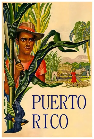 Discover Puerto Rico - v2 - Vintage Travel Poster