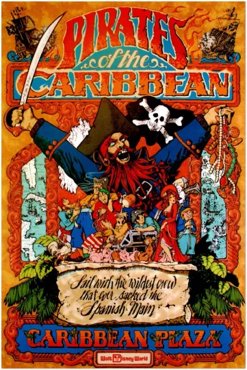 Discover Disney Pirates of the Caribbean Poster - Disney World Premium Matte Vertical Poster