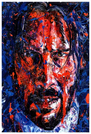 John Wick Art Portrait Poster