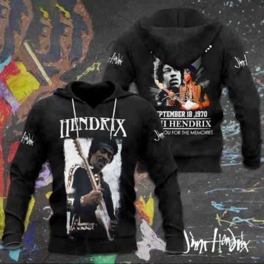 Discover 3d hoodie Jimi Hendrix Memory hoodie 3d new-new