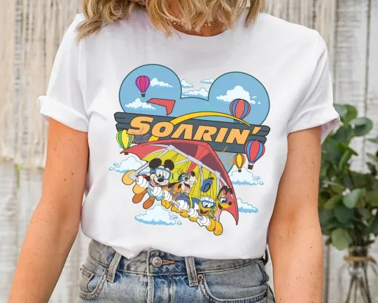 Discover Disney T-Shirt  Mickey Soarin' Around The World Mickey & Friends  Unisex #4