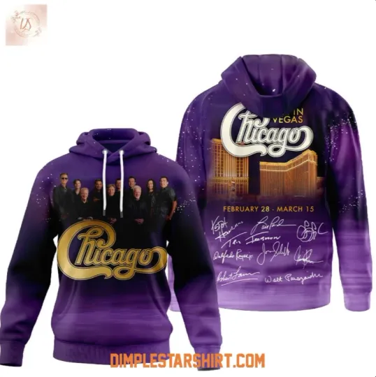 Discover Chicago Live In Vegas 2026 Hoodie 3D Gift For Valentine