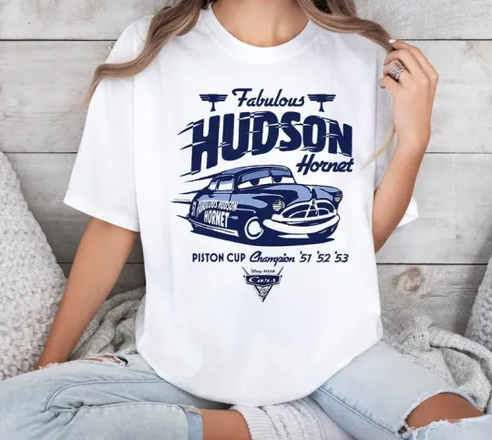 Discover Disney T-Shirt  Fabulous Hudson Hornet Cute  Unisex #4