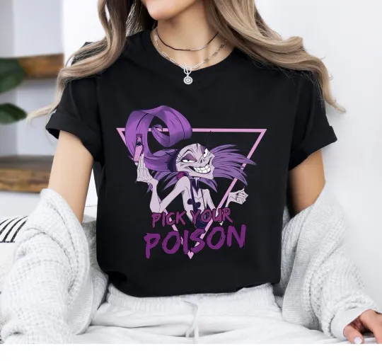 Discover Disney T-Shirt Villains Yzma Pick Your Poison Cute Unisex #3