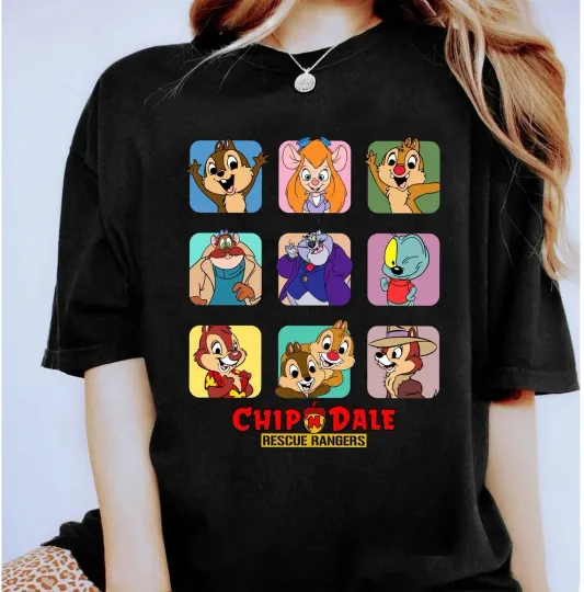 Discover Disney T-Shirt Chip And Dale Rescue Rangers Cute Unisex #3