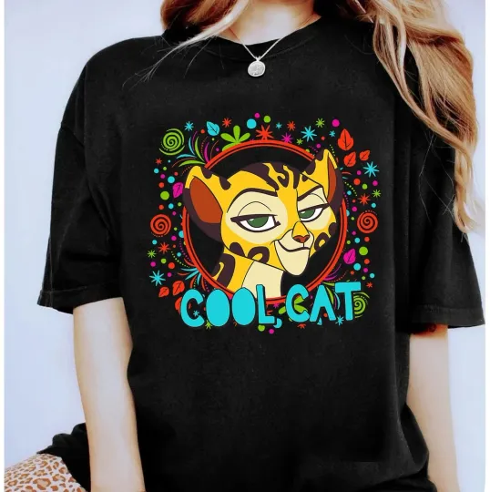 Discover Disney T-Shirt The Lion Guard Cool Cat Fuli Cute Unisex #3